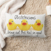 Coussin Rectangle Obstétriciens et canards (Couverture)