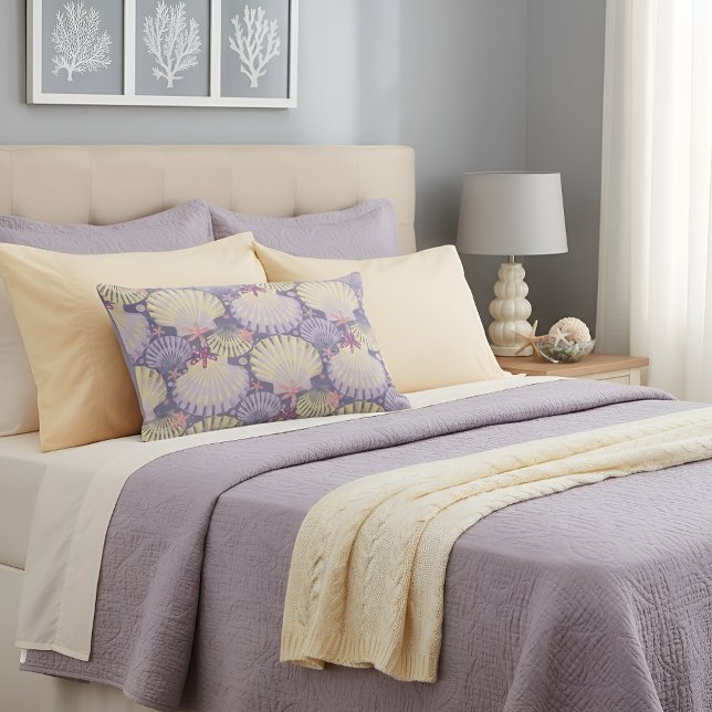 Coussin Rectangle Ocean Treasures lavande (Créateur téléchargé)