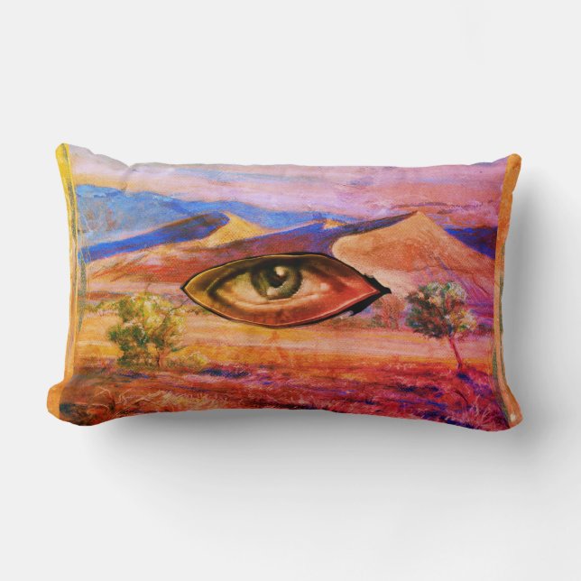 Coussin Rectangle OEil du désert Mystère Arts (Recto)