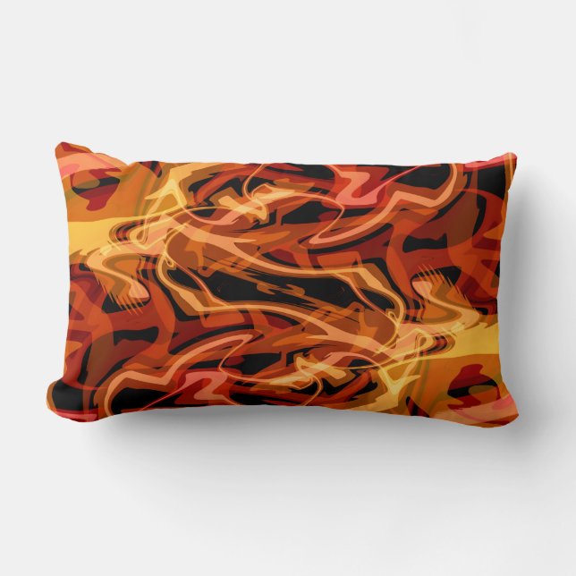 Coussin Rectangle Oeufs et poivrons égratignés (Recto)