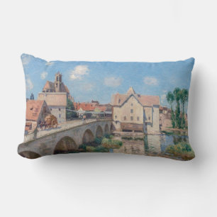 Coussin Rectangle OEuvre d'Alfred Sisley - Le Pont de Moret