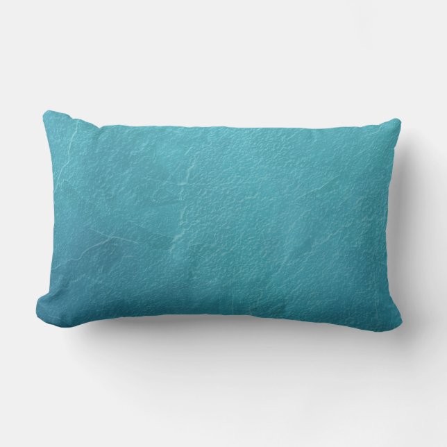 Coussin Rectangle Œuvre d'art abstrait Blue Ice (Recto)