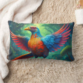 Coussin Rectangle Oiseau du Costa Rica dans la jungle (Couverture)