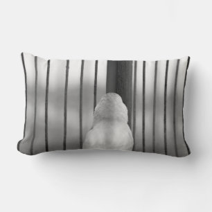 Coussin Rectangle Oiseau en cage