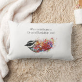 Coussin Rectangle Oiseaux : Nous contribuons aussi à l'évolution ver (Couverture)