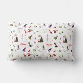 Coussin Rectangle Oliver Le Motif aléatoire de Noël Otter (Recto)