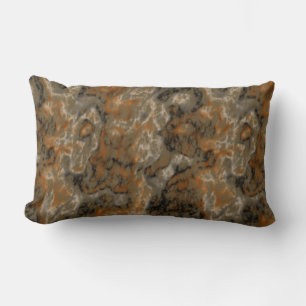 Coussin Rectangle olivier or et abstrait noir