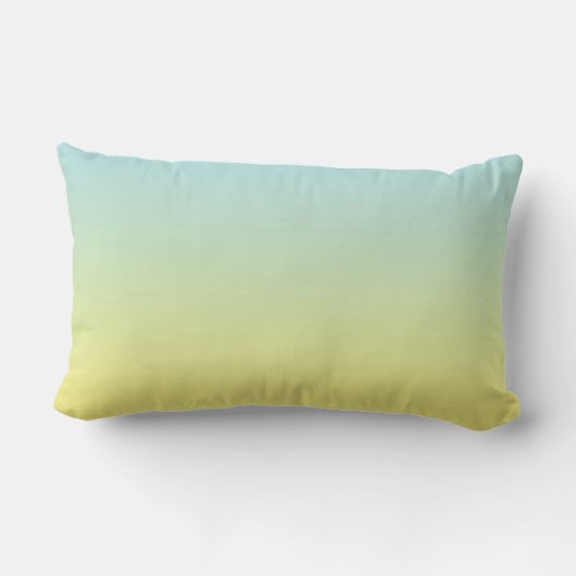 Coussin Rectangle "Ombre bleu et jaune" (Verso)