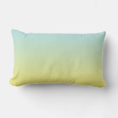 Coussin Rectangle "Ombre bleu et jaune" (Recto)