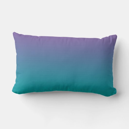 Coussin Rectangle "Ombre pourpre et turquoise" (Verso)