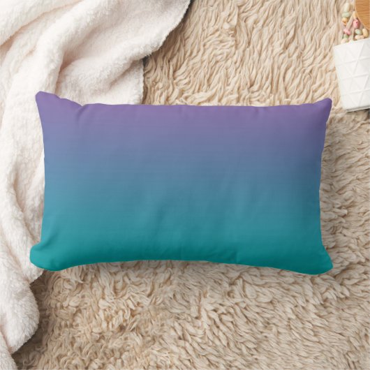 Coussin Rectangle "Ombre pourpre et turquoise" (Couverture)