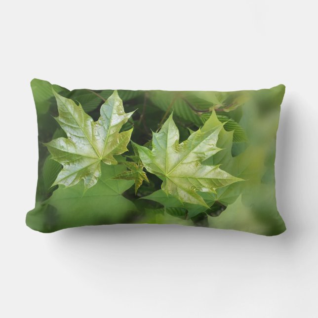 Coussin Rectangle ombres de printemps (Recto)