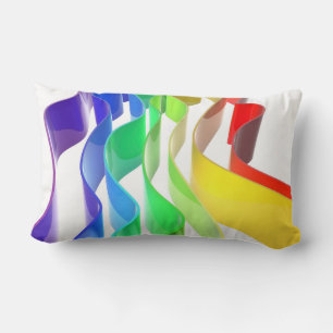 Coussin Rectangle Ondes Rainbow
