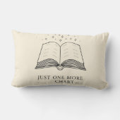 Coussin Rectangle One More Chapter - Cozy Book Lover Throw Pillow (Verso)