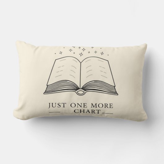 Coussin Rectangle One More Chapter - Cozy Book Lover Throw Pillow (Recto)