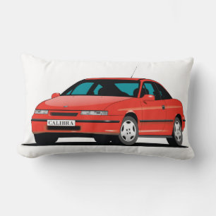 Coussin Rectangle Opel Calibra rouge