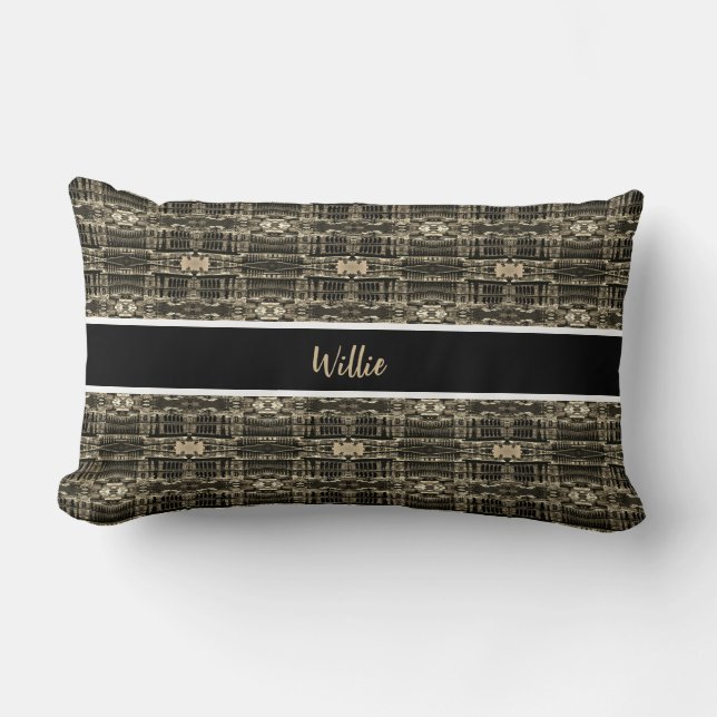 Coussin Rectangle Opéra d'État de Vienne Autriche vintage (Recto)