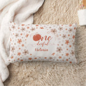 COUSSIN RECTANGLE ORANGE BOW & ARCH FALL PUMPKIN FLOWERS BIRTHDAY (Couverture)