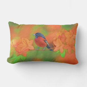 Coussin Rectangle Orchard Oriole Songbird Peinture Oiseau original