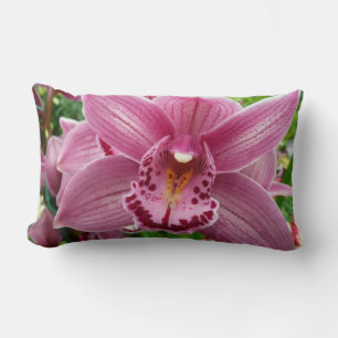 Coussin Rectangle Orchidée violette Élégante Florale