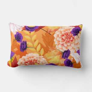 Coussin Rectangle Oreiller, fleurs d'automne