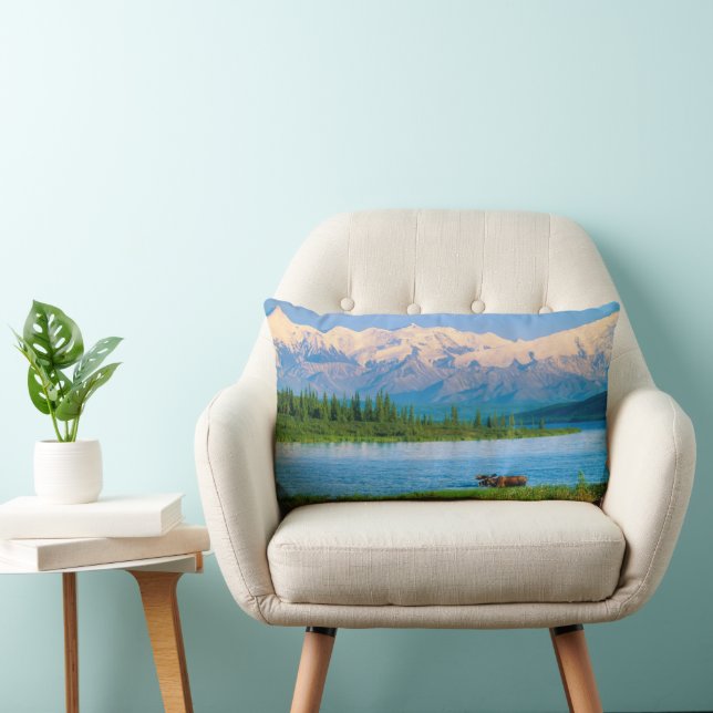 Coussin Rectangle Orignal dans le lac Wonder (Chaise)