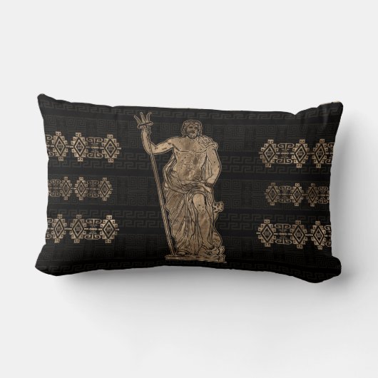 Coussin Rectangle Ornement de Poséidon et de Grecs Meander (Verso)
