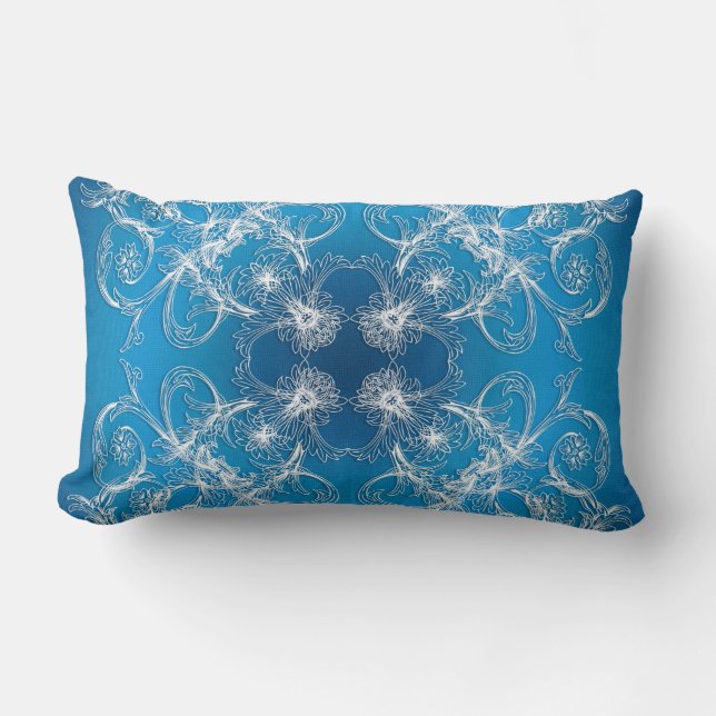 Coussin Rectangle Ornement oriental ethnique de cercle (Recto)