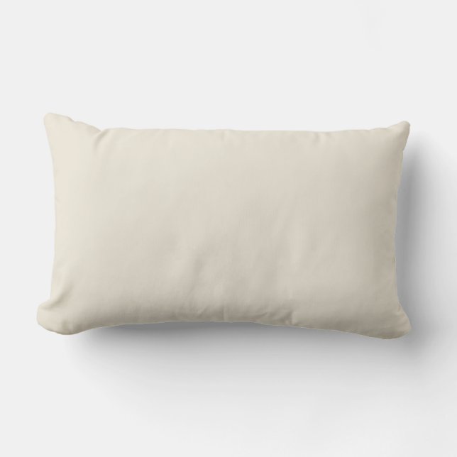 Coussin Rectangle Os - Crème - Couleur solide blanc off 036-89-06 (Recto)