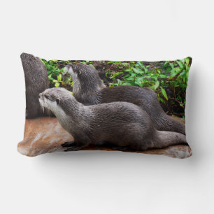Coussin Rectangle Otter, Otter, Lumbar Lounge Cushion.