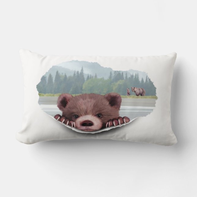 Coussin Rectangle Ours (Recto)