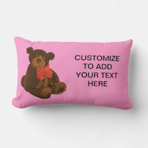 Coussin Rectangle Ours de caricature mignon