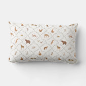 Coussin Rectangle Ours Lapin Lapereau Renard Animaux Forestiers Enfa (Verso)