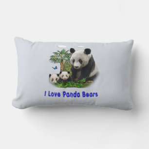 Coussin Rectangle Ours Pandas