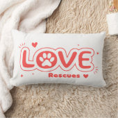 Coussin Rectangle OWRAssist Love Rescues (Couverture)