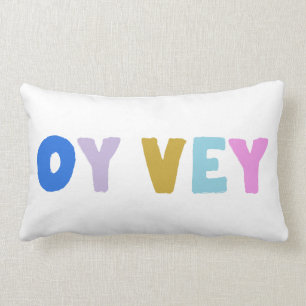 Coussin Rectangle Oy Vey Funny Yiddish Expression Jolie couleur