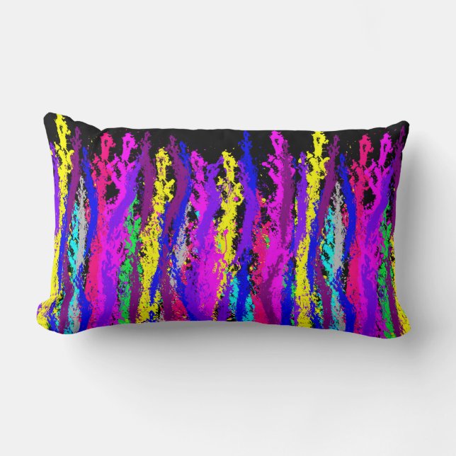 Coussin Rectangle Paint Strands (Recto)
