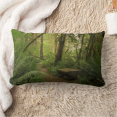 Coussin Rectangle Paisible Green Forest Trail à Washington (Couverture)