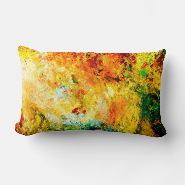 Coussin Rectangle Palette Artiste Colorée (Recto)
