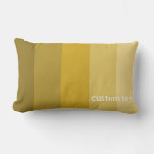 COUSSIN RECTANGLE PALETTE D'OR OMBRE DE COULEUR SOLIDE STRIPES RICH (Recto)