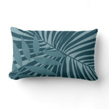 palme & feuille tropicale abstrait en gris vert bl