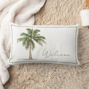 Coussin Rectangle Palmier de Côte Personnalisé
