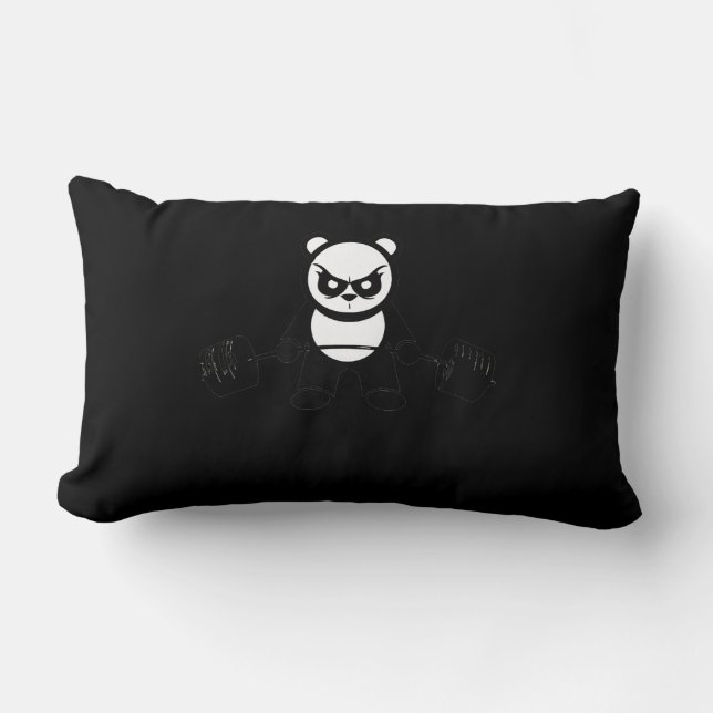 Coussin Rectangle Panda Bear Deadlift - Premium Gym (Recto)
