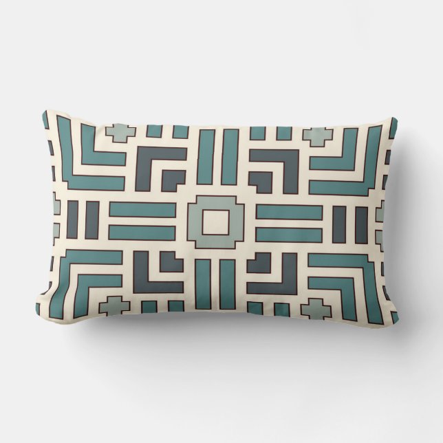 Coussin Rectangle Panier Pastel Motif Motif de chevauchement (Recto)