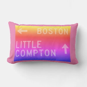Coussin Rectangle Panneau arc-en-ciel de Boston, Little Compton, RI