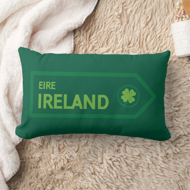 Coussin Rectangle Panneau routier d'Irlande (Couverture)