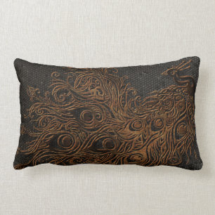Coussin Rectangle Paon