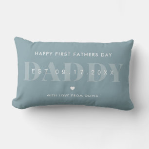 Coussin Rectangle Papa Moderne Minimaliste Première Fête des pères
