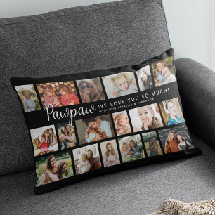 Coussin Rectangle Papaye personnalisée 18 Collage photo