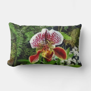 Coussin Rectangle Paph Fiordland Sunset Orchidée